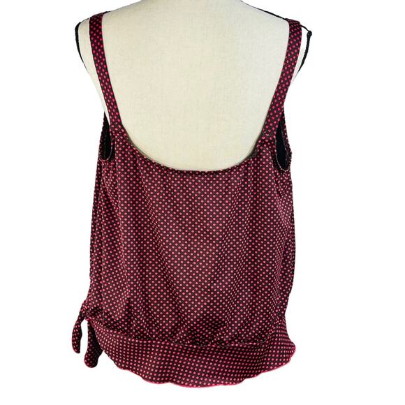 Gabar SZ 20W Blouson Tankini Swimwear Polka Dot Molded Shelf Bra Side Tie Multi - Picture 5 of 8